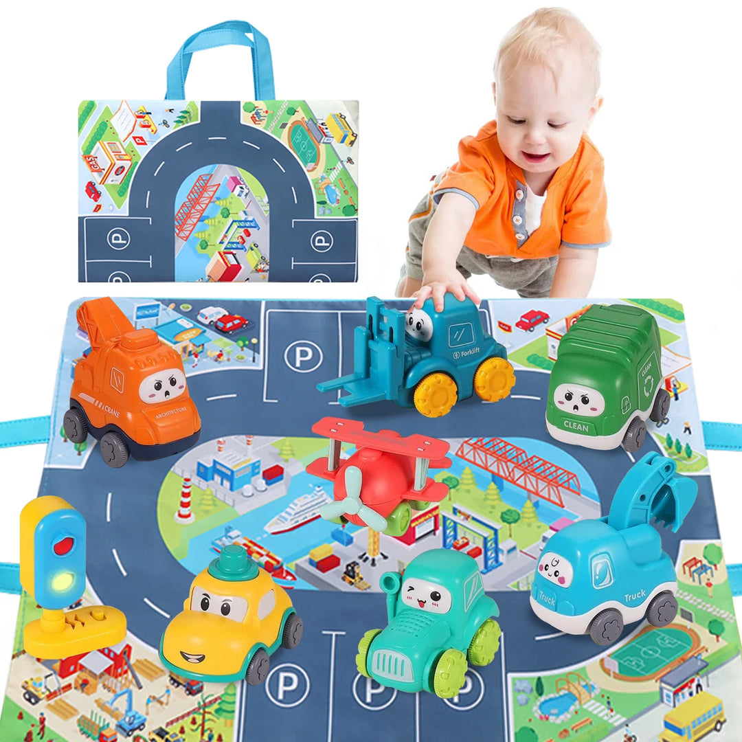 Kids Pretend Play is Essential. Baby playing with toys for fun and builds cognitive skills