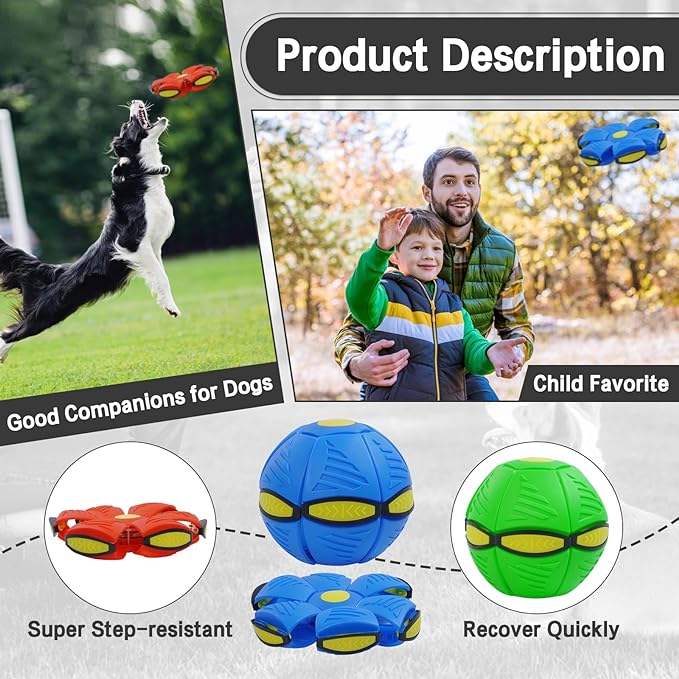 Pet Toy Flying Saucer Ball For Dogs.