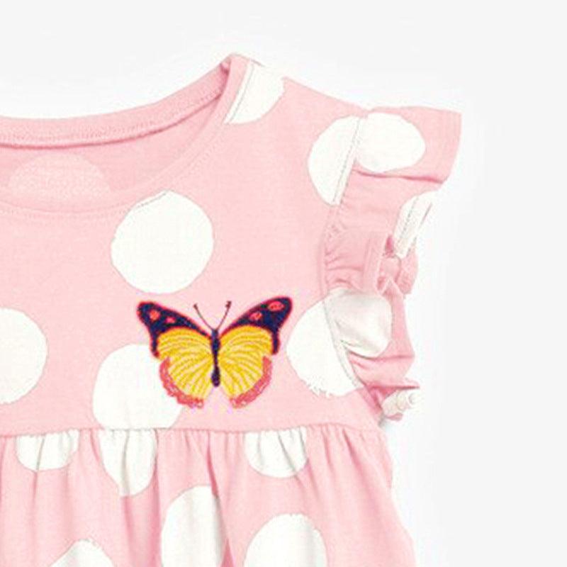 Baby Girl Polka Dot Dress | Girl Pink Polka Dot Dress | JoiKids