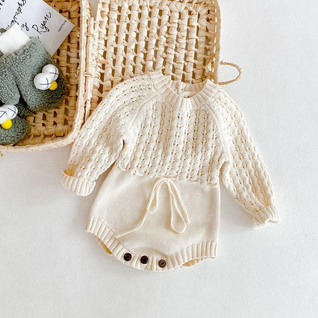 Knit Outfits For Newborns | Knitted Baby Romper | JoiKids