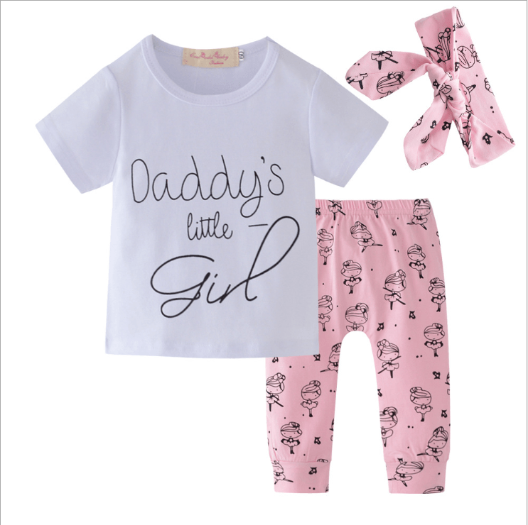 Infant Girl Clothes | Daddy's Girl T-Shirt Set | JoiKids